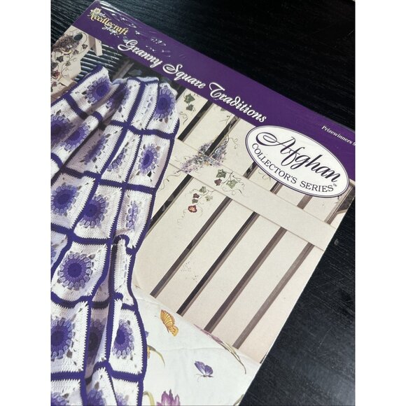 Granny Square Traditions Shades Of Violet Crochet Patterns By Needlecraft Shop - Picture 3 of 5